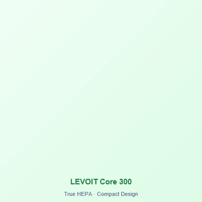 LEVOIT Core 300 air purifier on a bedroom nightstand